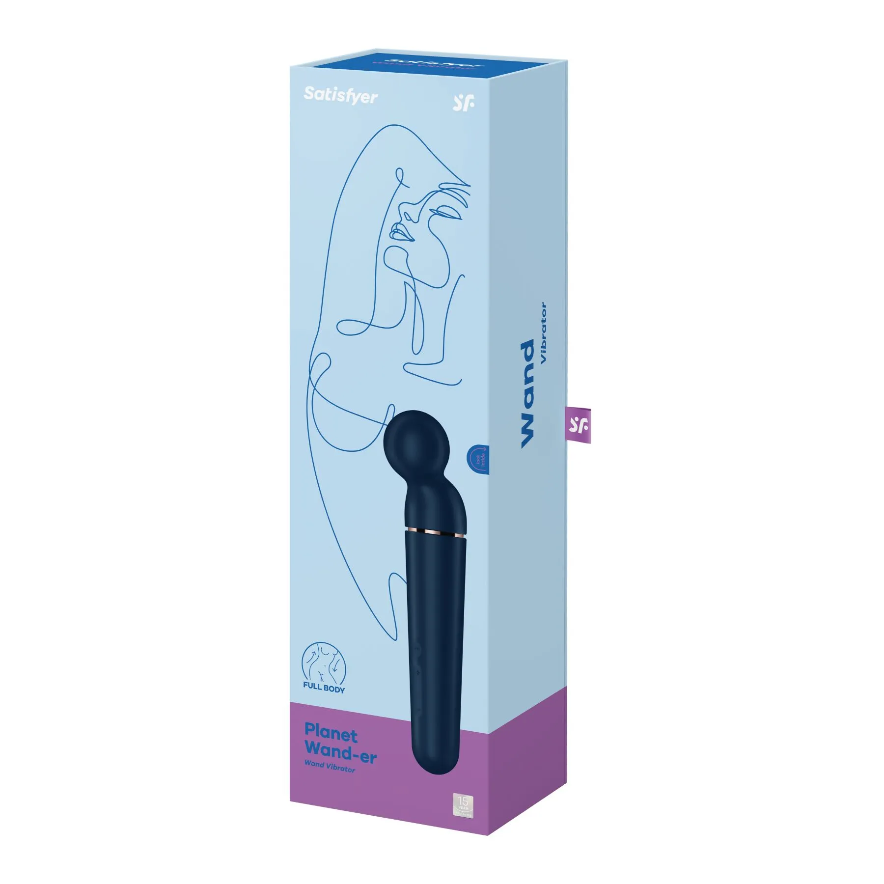Satisfyer Planet Wand-er - Wibromasażer, Niebieski, 30.4 cm