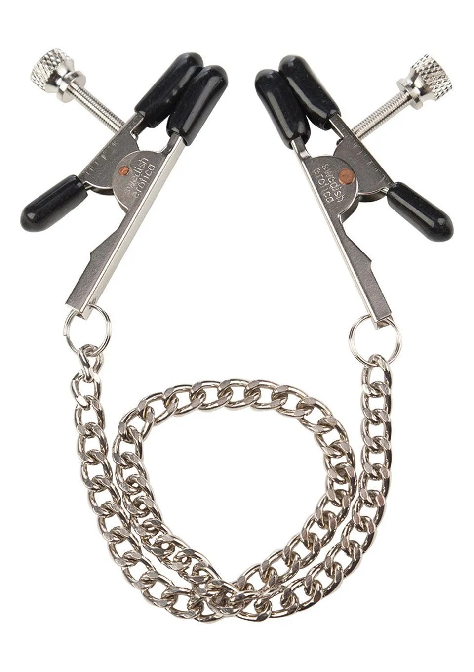 Затискачі для сосків California Exotic Novelties Bull Nose Nipple Clamps, 26,7 см (сріблястий)