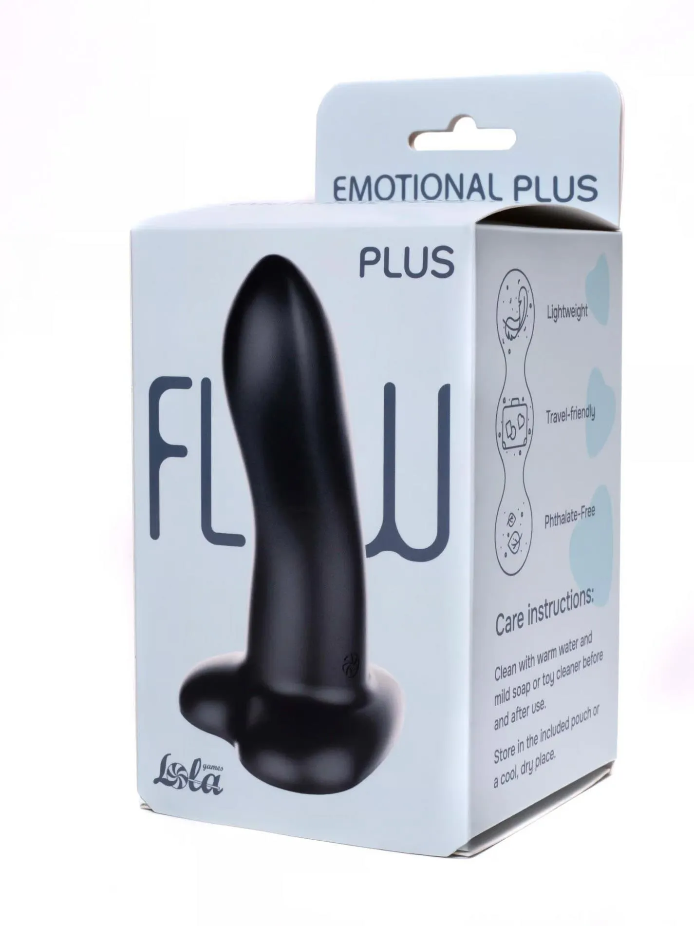 Lola Games Flow Emotional Plus - Dildo, Czarny, 13 cm