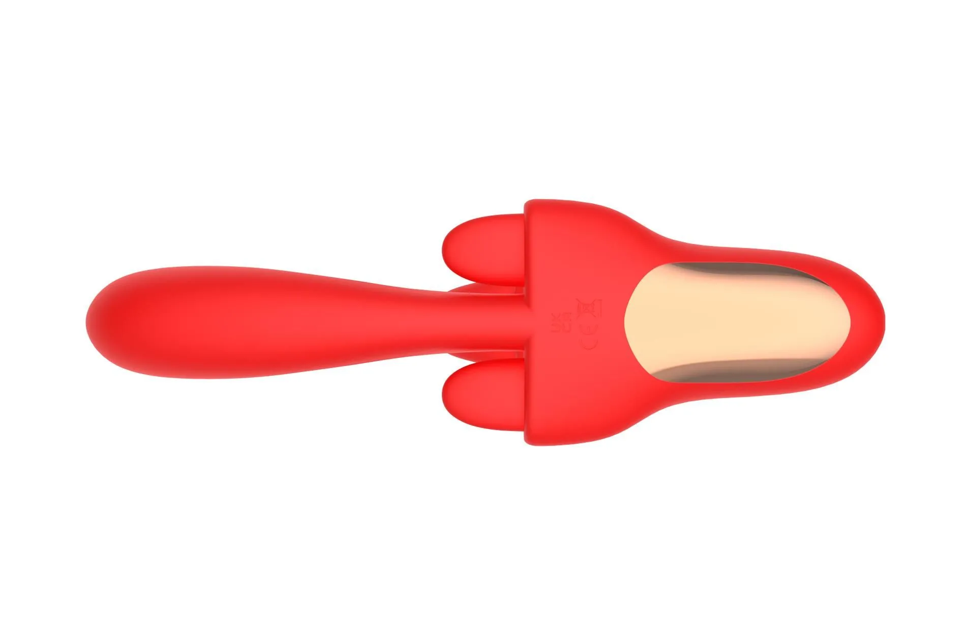 Вібратор B - Series Cute Charlie, G-Spot & Clitoral Massager, 22,6 см (червоний)