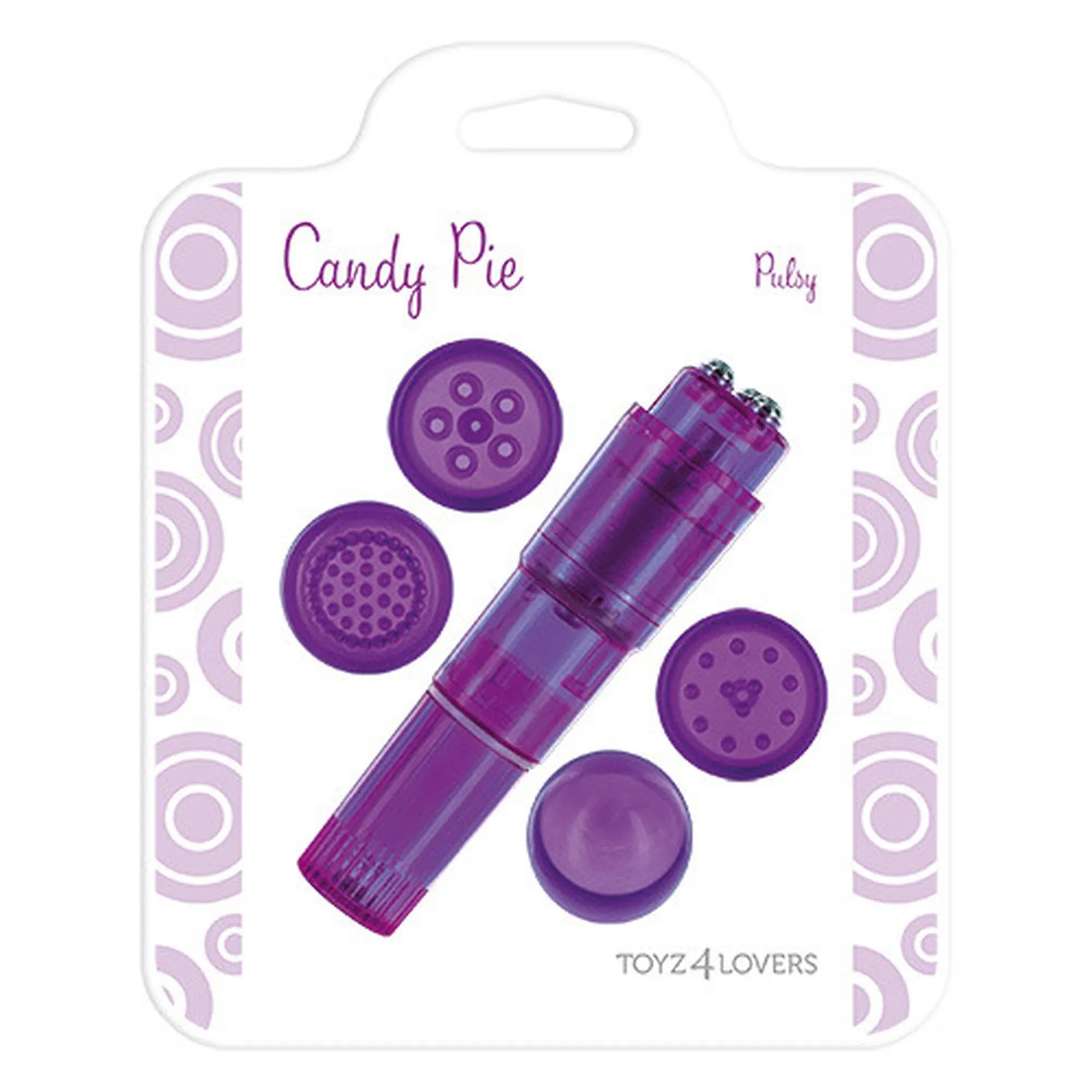 Стимулятор Candy Pie Multi Stimulator Purple Pulsy, 10 см (фиолетовый)
