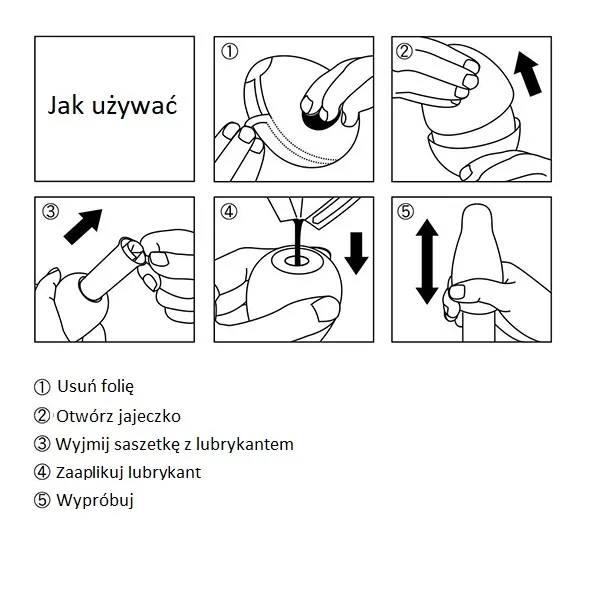 Tenga Egg Hard Boiled Cloudy - Masturbator jajko, Biały, 7 cm