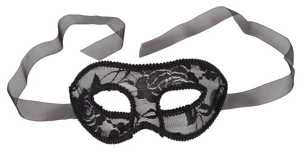 Кружевная маска Accessoires Cottelli Collection Lace (черный)
