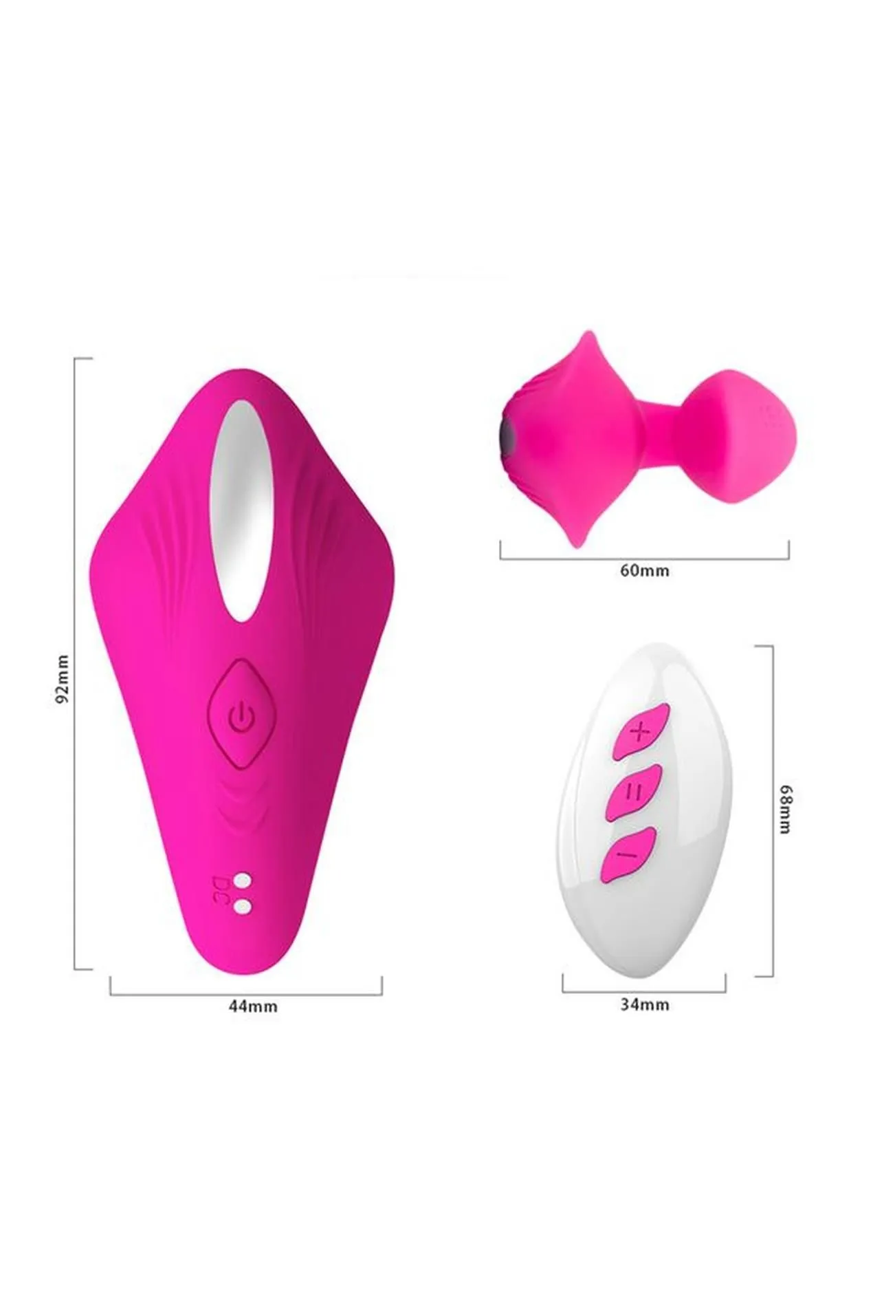 Toyfa Cobrum - Wibrator dla par, Różowy, 9.6 cm