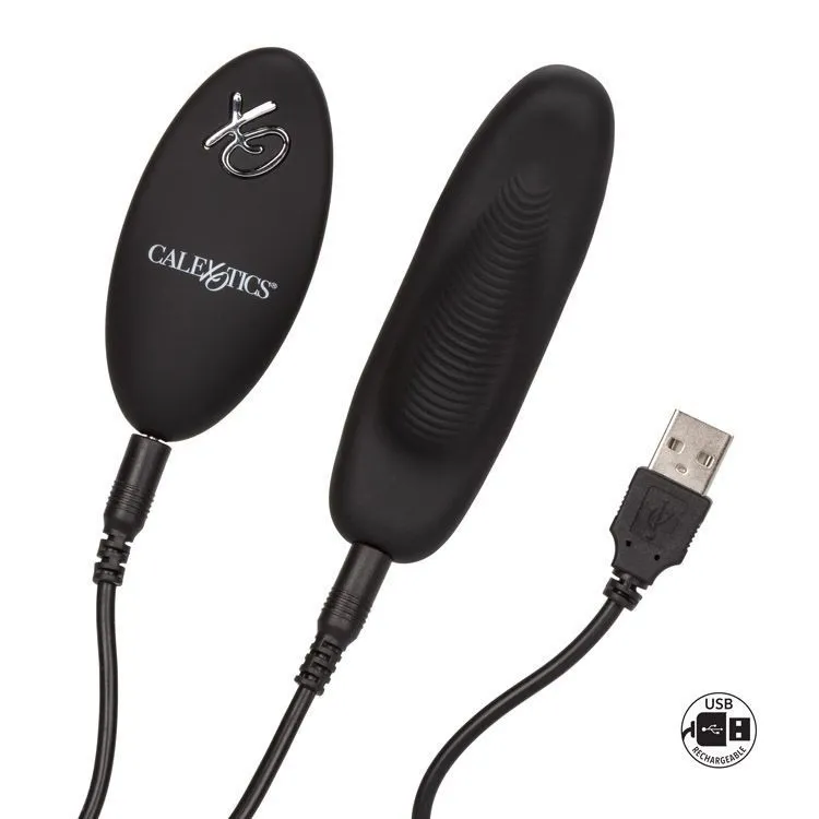 Вібратор для клітора CalExotics Remote Petite Panty Teaser, 9,5 см (чорний)