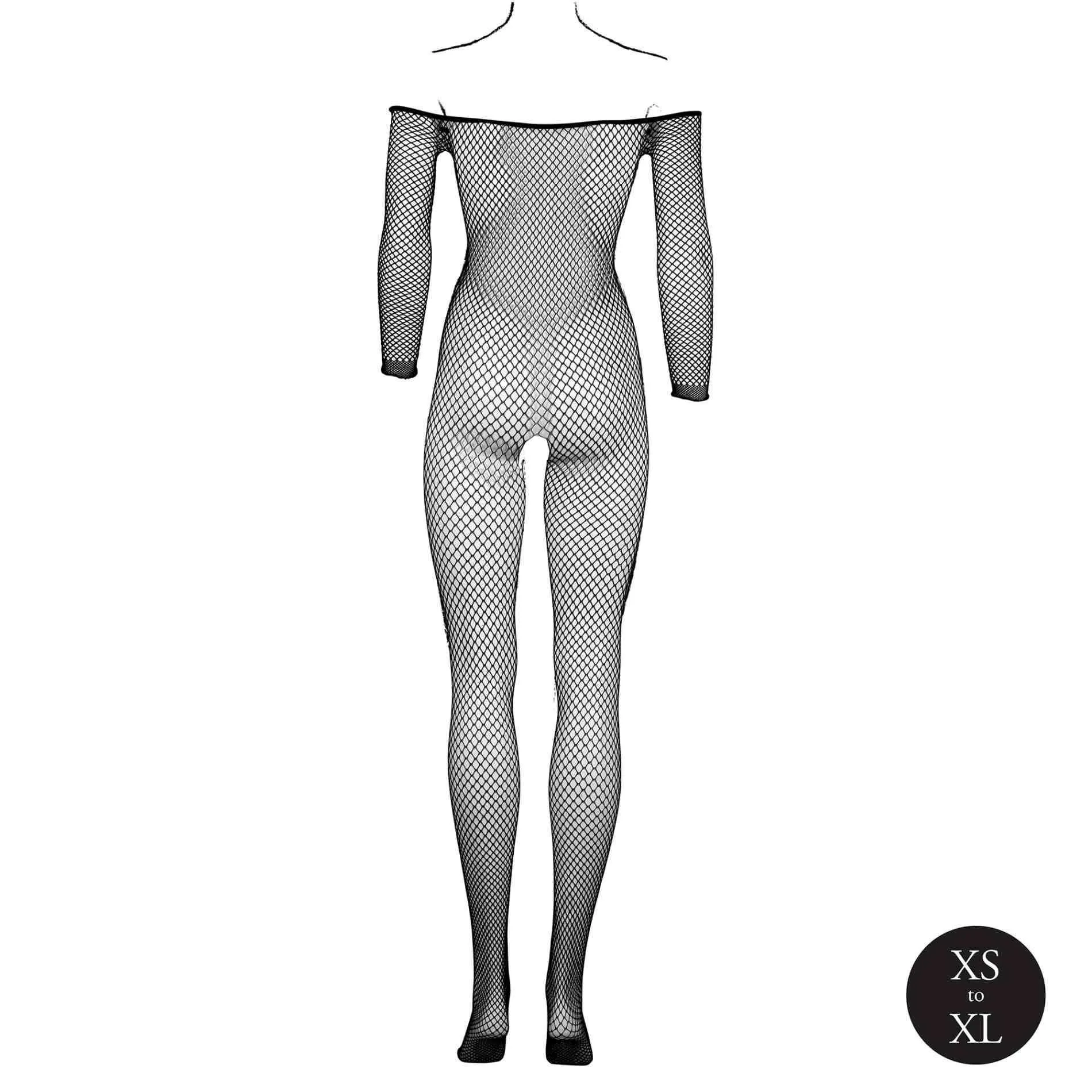 Le Désir With Off Shoulder Neckline - Bodystocking, One size