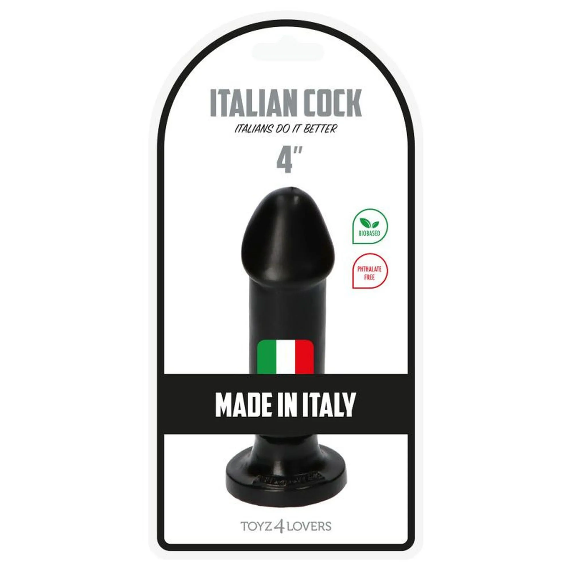 Toyz4lovers Gino - Dildo, Czarny, 10.5 cm