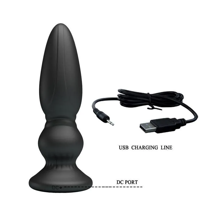 Анальна пробка LyBaile Mr.Play Vibrating Prostate Massager, 12.5 см (чорний)
