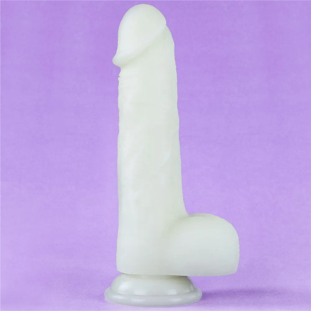 Lovetoy Lumino Play - Neonowe dildo, Niebieski, 20, 9 cm, 20, 9 cm