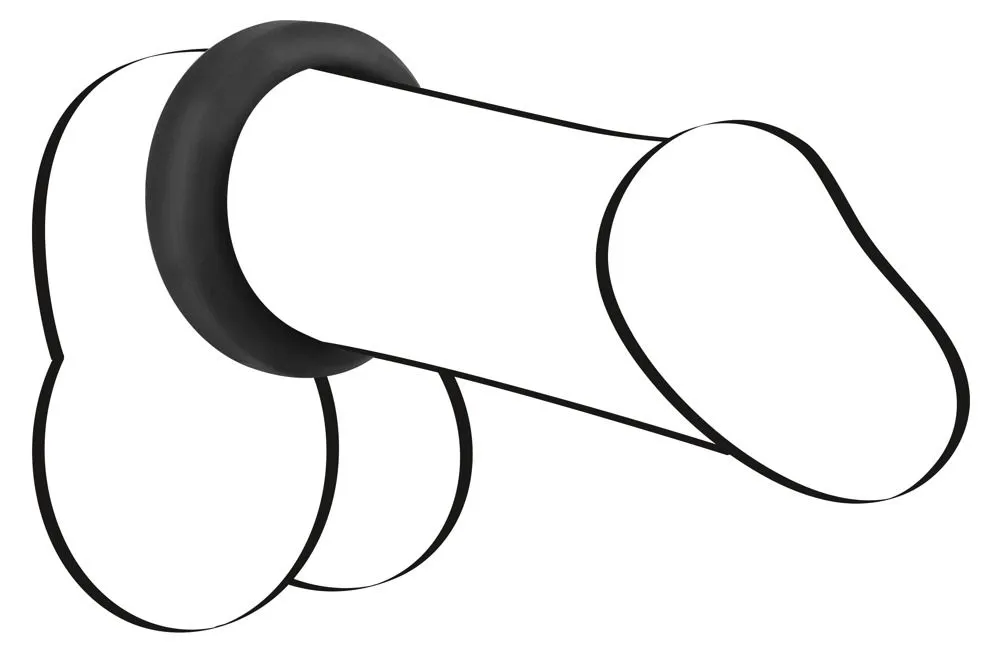 Ерекційне кільце Velvets Cock Ring, 3,8 см (чорний)