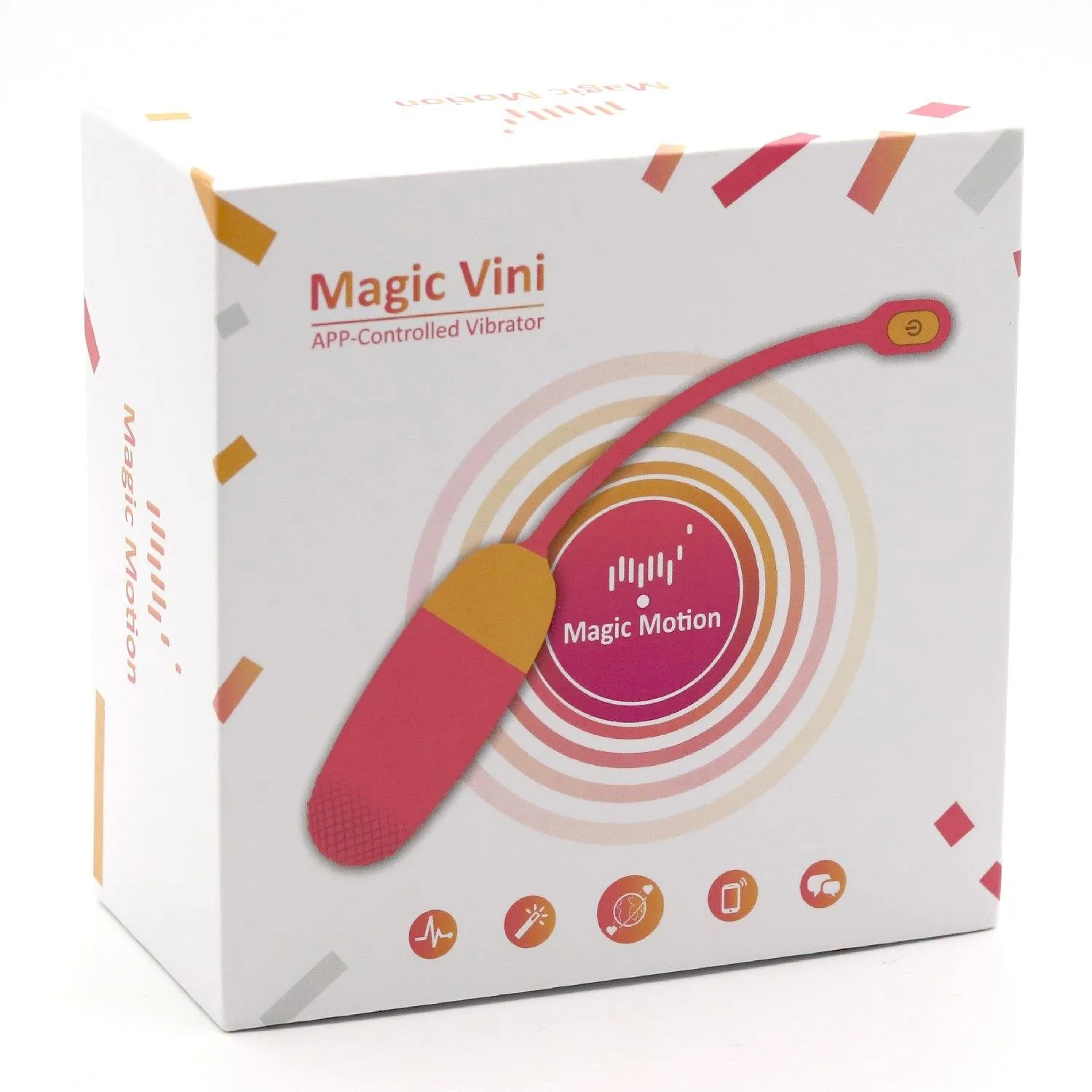Magic Motion Magic Vini - Wibrujące jajko, Pomarańczowy, 23.7 cm