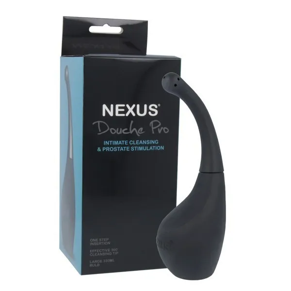 Nexus Douche Pro - Prysznik analny, Czarny, 14.9 cm, 330 ml