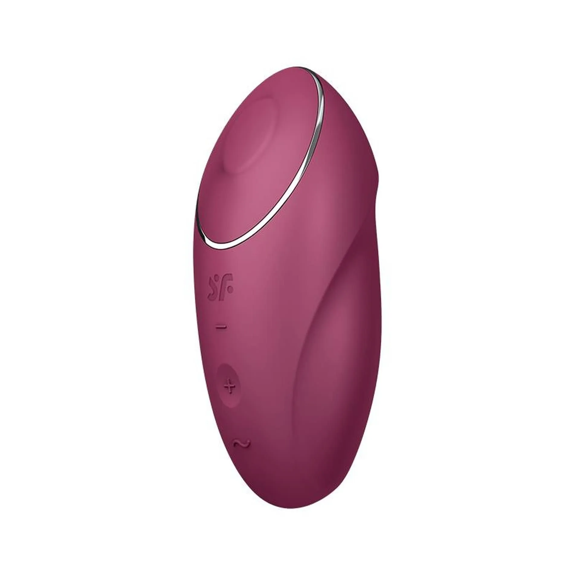 Вібратор для клітора Satisfyer Tap & Climax 1, 11 см (бордовий)