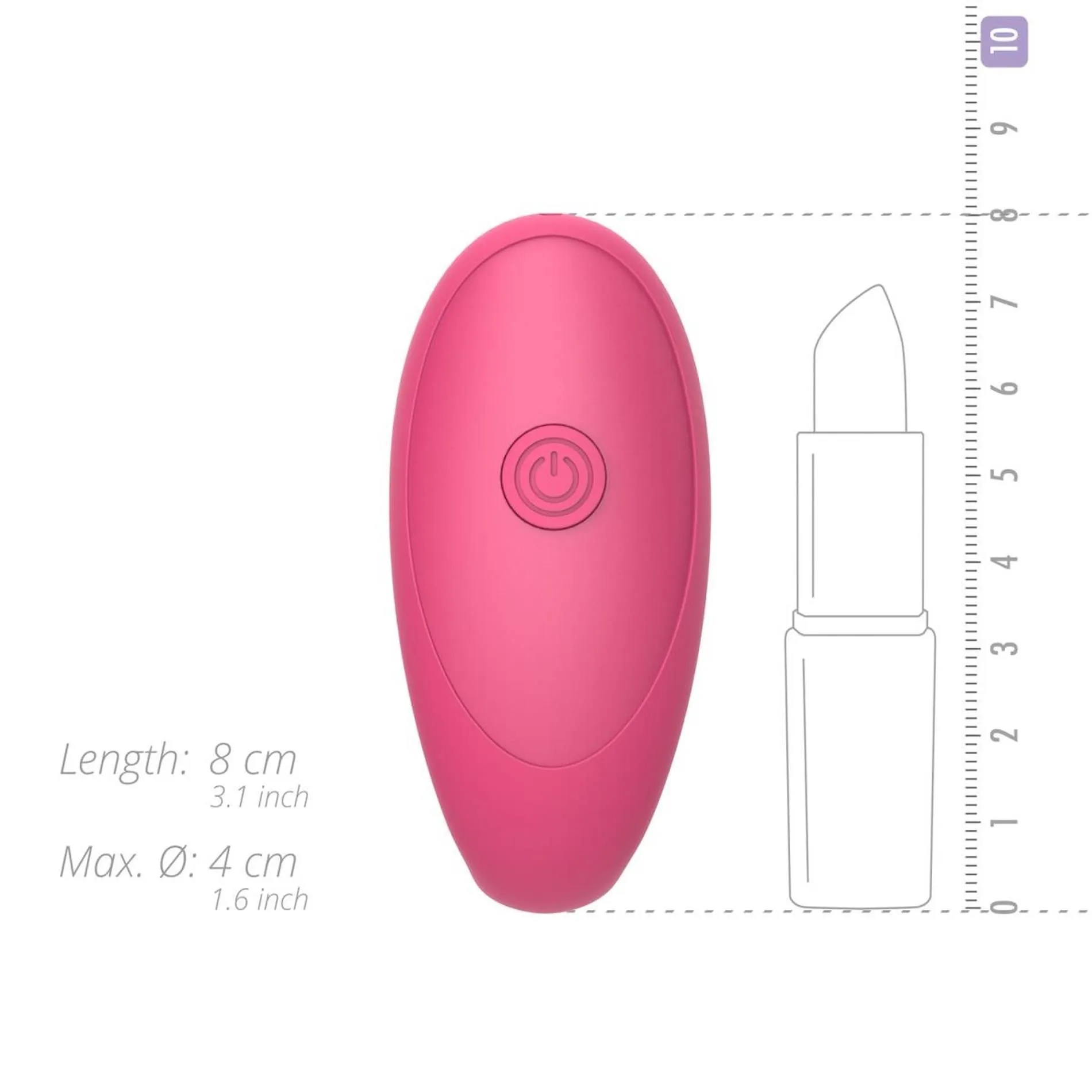 Easytoys Orio - Wibrator dla par, Różowy, 8 cm