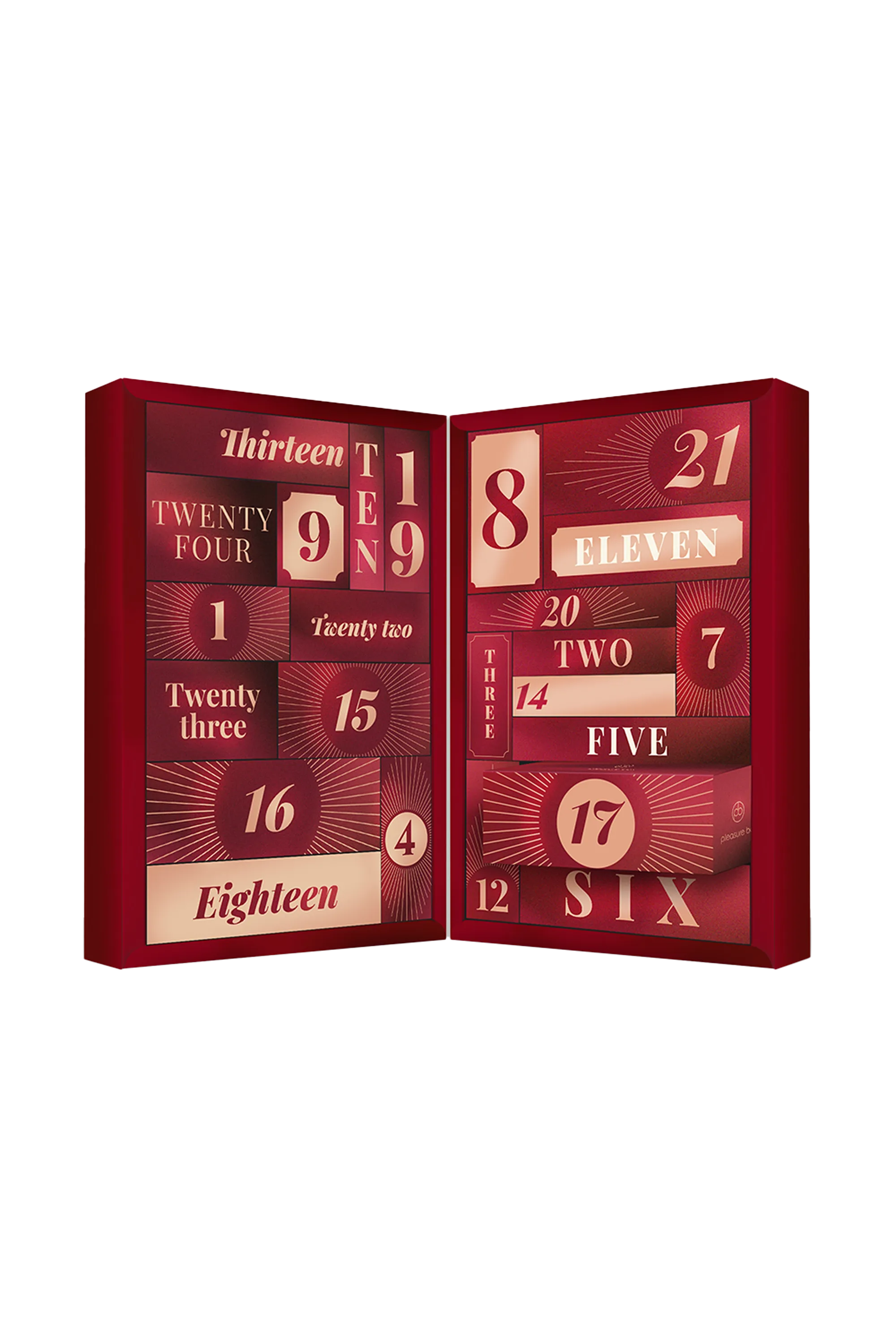 Dream Toys Sexy Calendar Pleasure Box 2025 - Kalendarz adwentowy, Czerwony