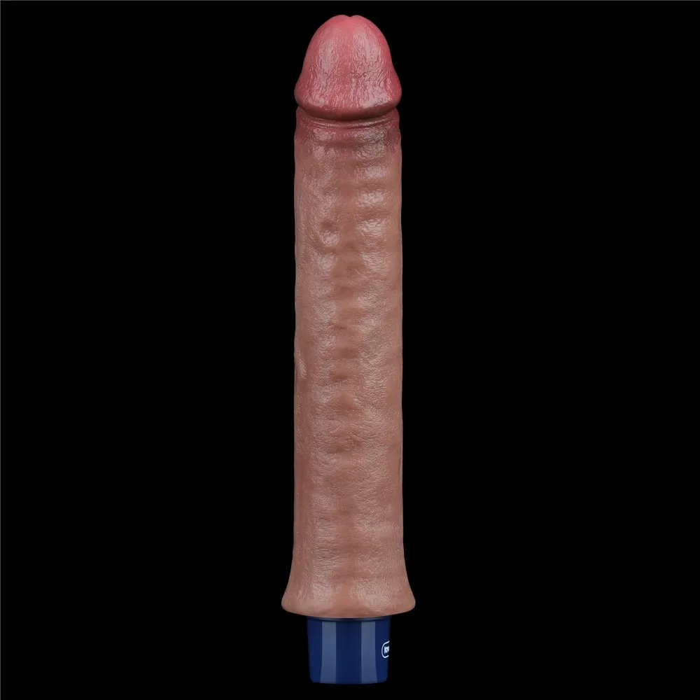 Реалистичный вибратор LoveToy Real Softee, 24,5 см (коричневый)