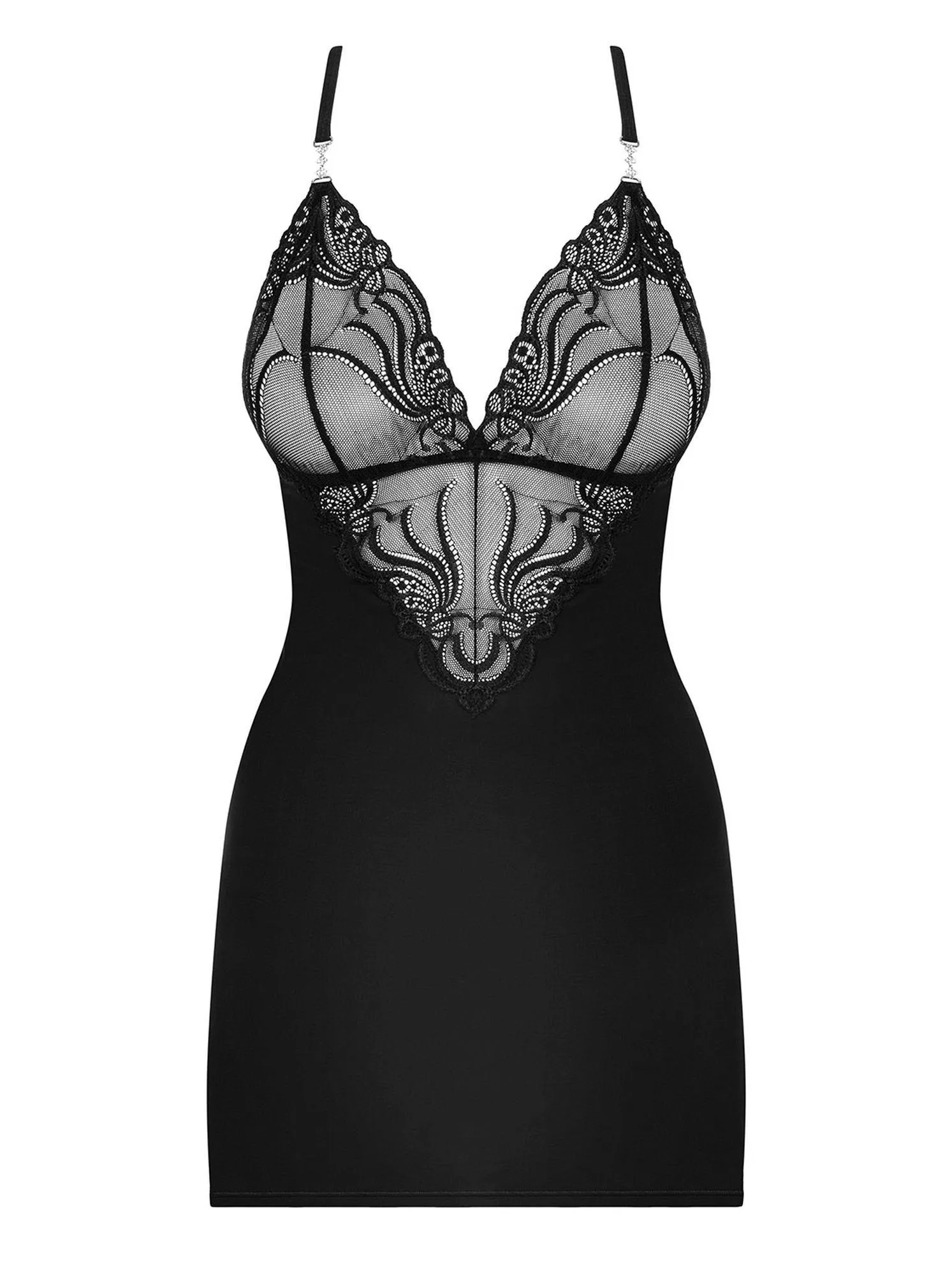 Еротичний комплект Obsessive 828, L/XL (чорний)