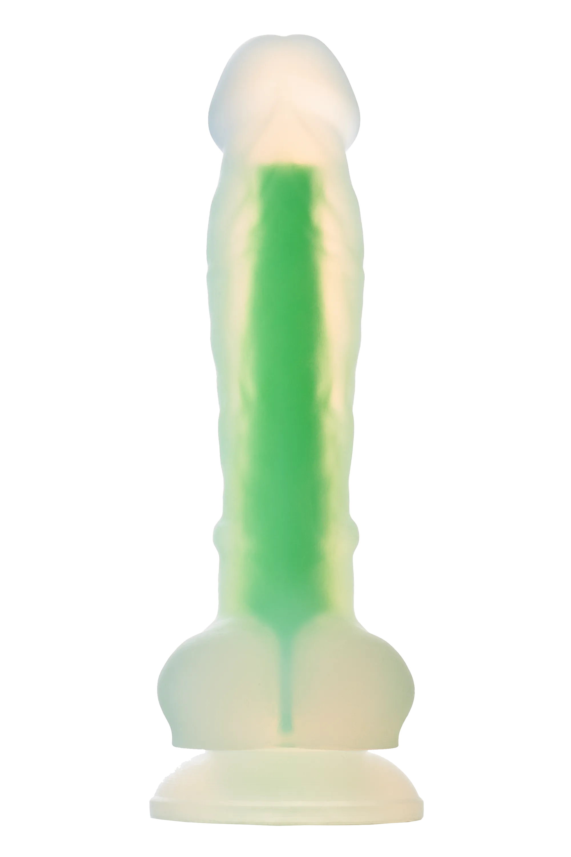 Radiant Glow In The Dark Soft - Dildo, Zielony, 17, 5 cm