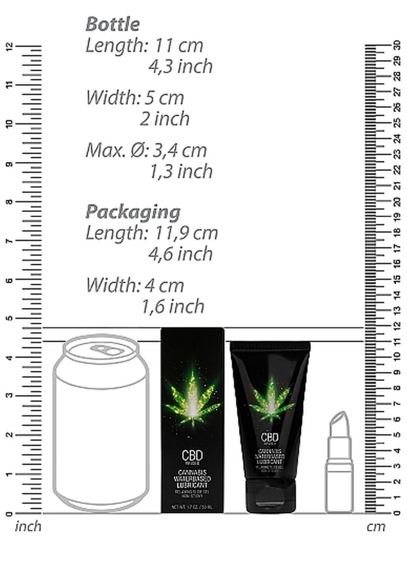 Лубрикант на водной основе Pharmquests CBD Cannabis, 50 мл