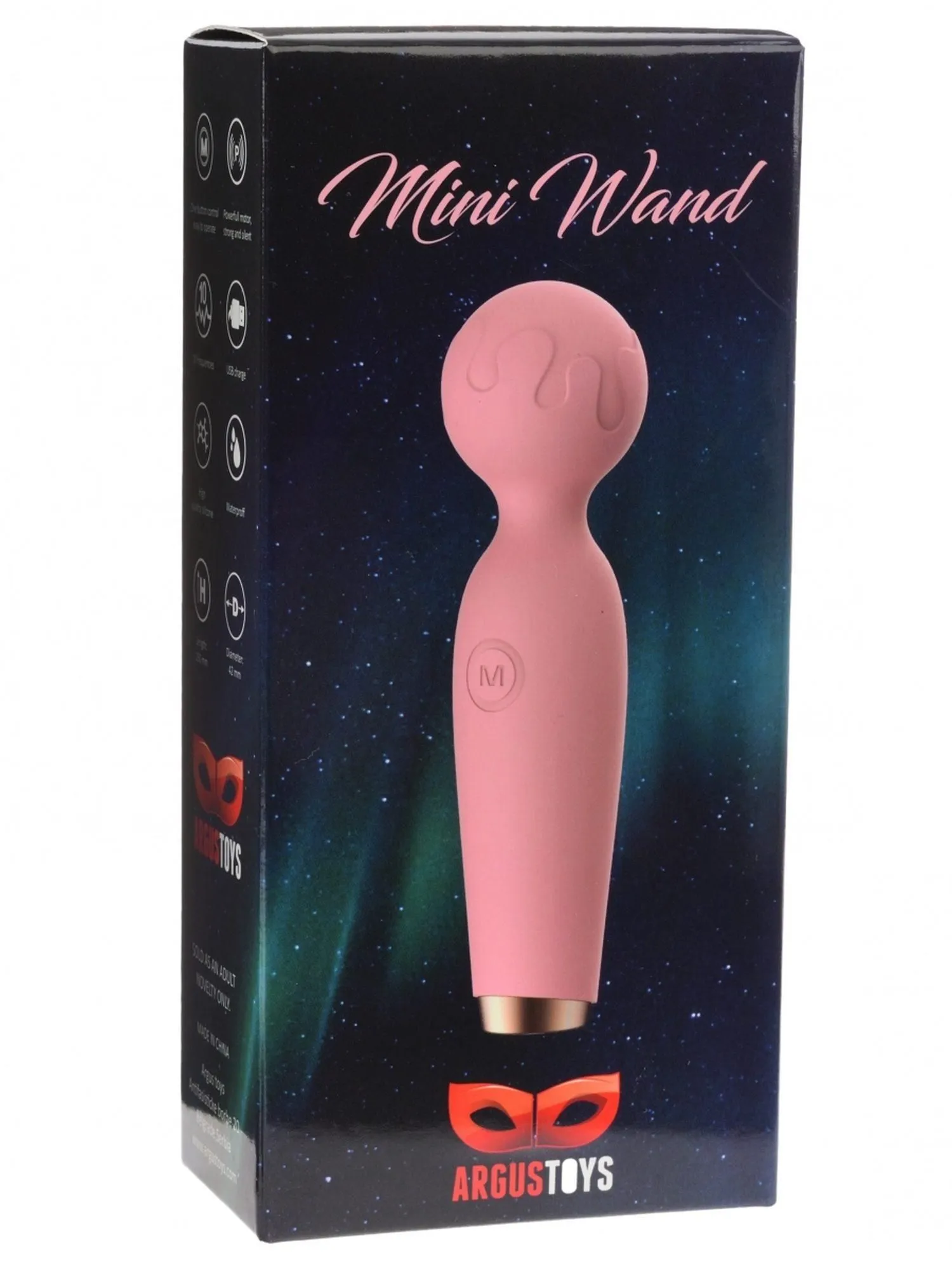 Вібратор Argus Mini Wand, 15 см (рожевий)