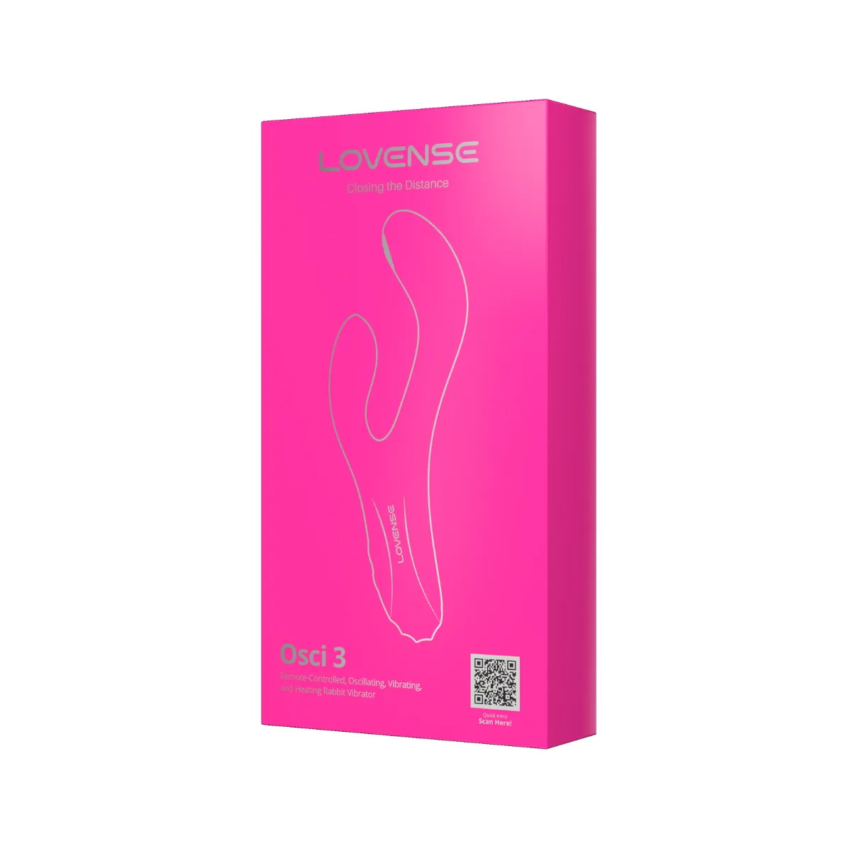 Вибратор-кролик Lovense Osci 3, 21 см (розовый)