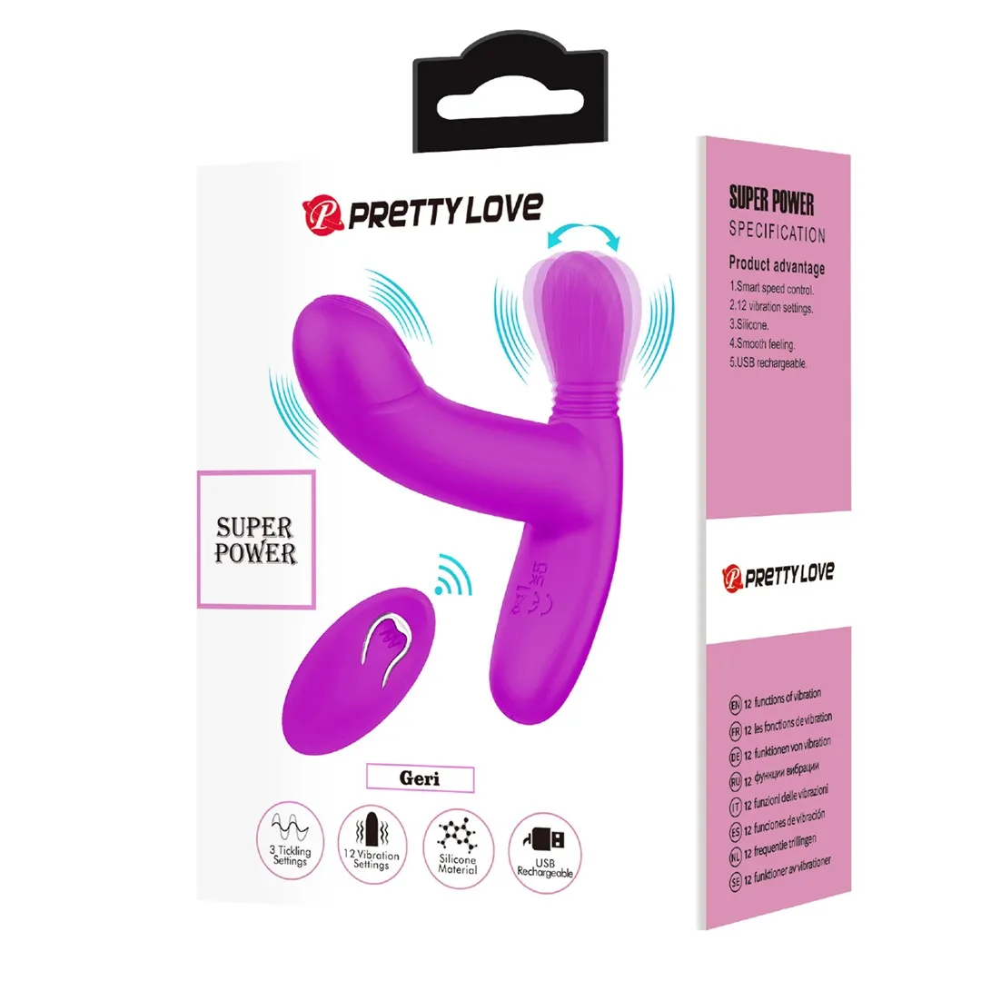 Pretty Love Geri - Wibrator do punktu G, Fuksja, 9, 8 cm