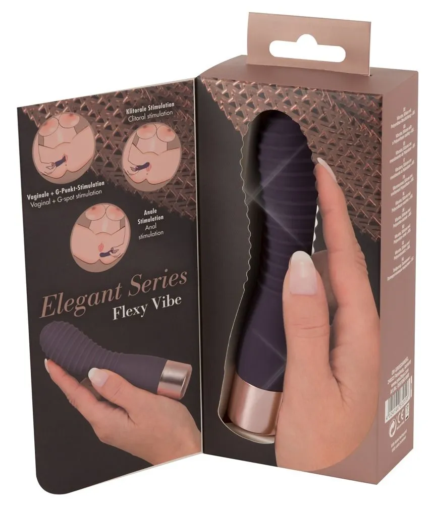 Вібратор Elegant Series Flexy Vibe, 15 см (фіолетовий)