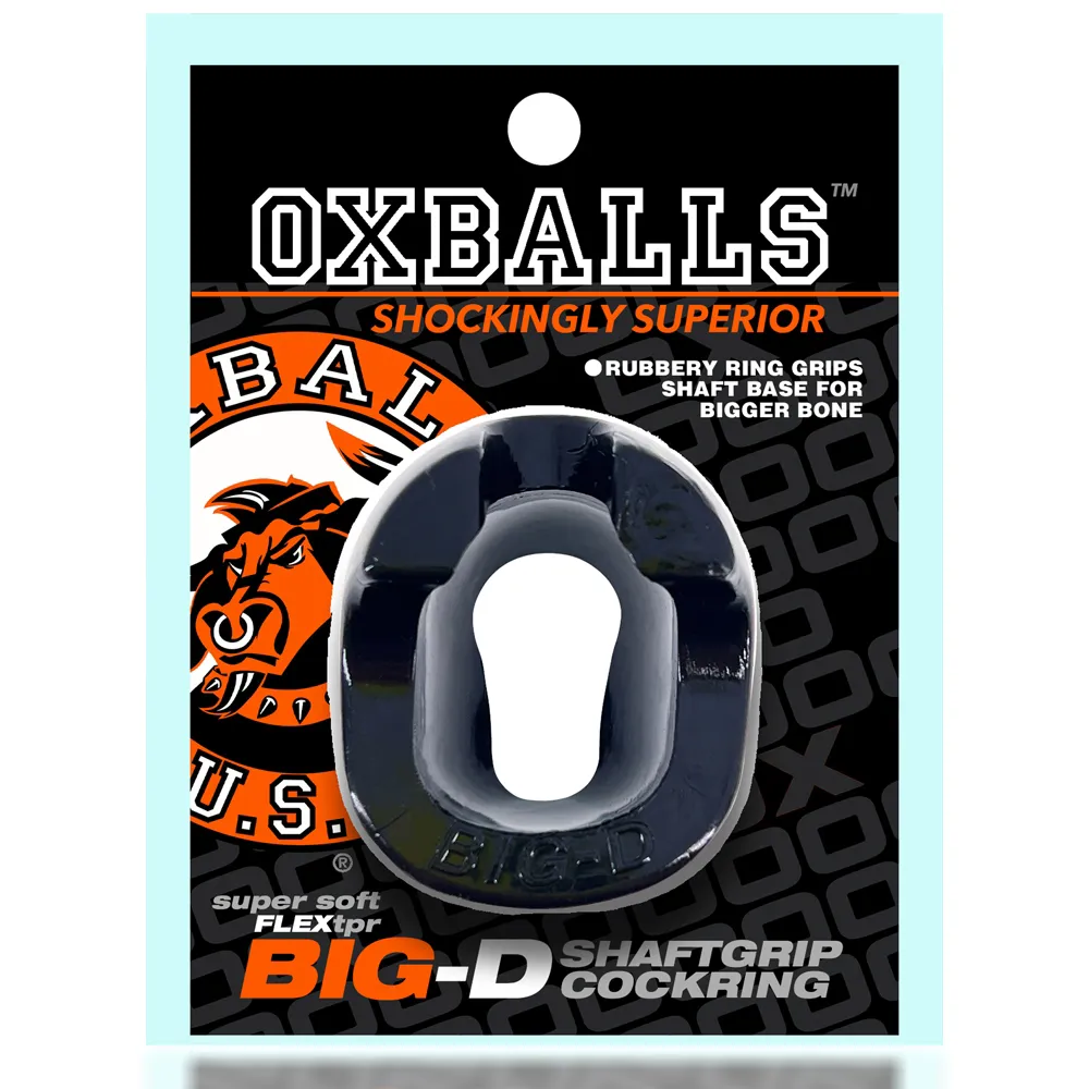 Ерекційне кільце Oxballs Big-D Shaft Grip Cockring, 9 см (чорний)
