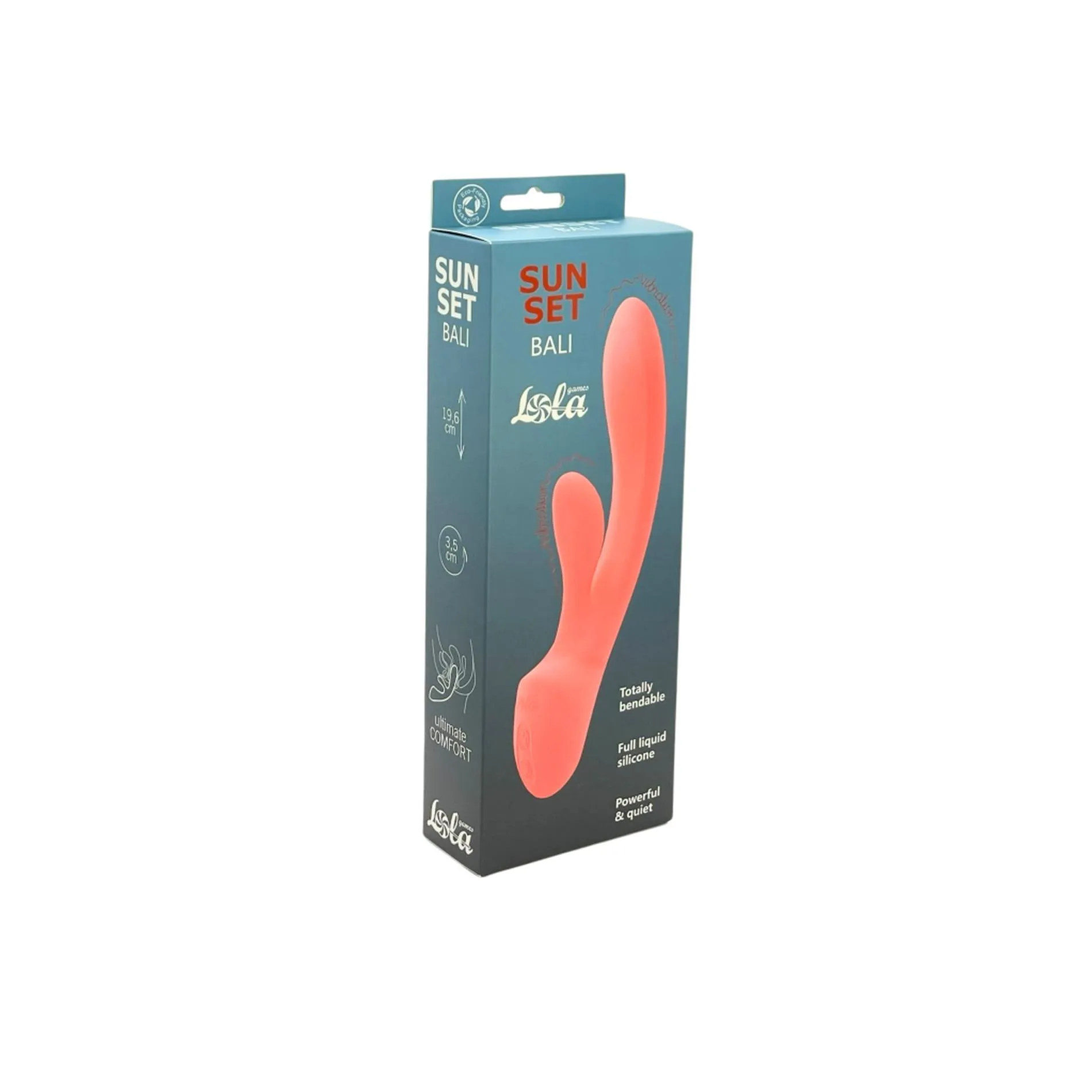 Вибратор Lola Games Sunset Bali, 19,6 см (оранжевый)