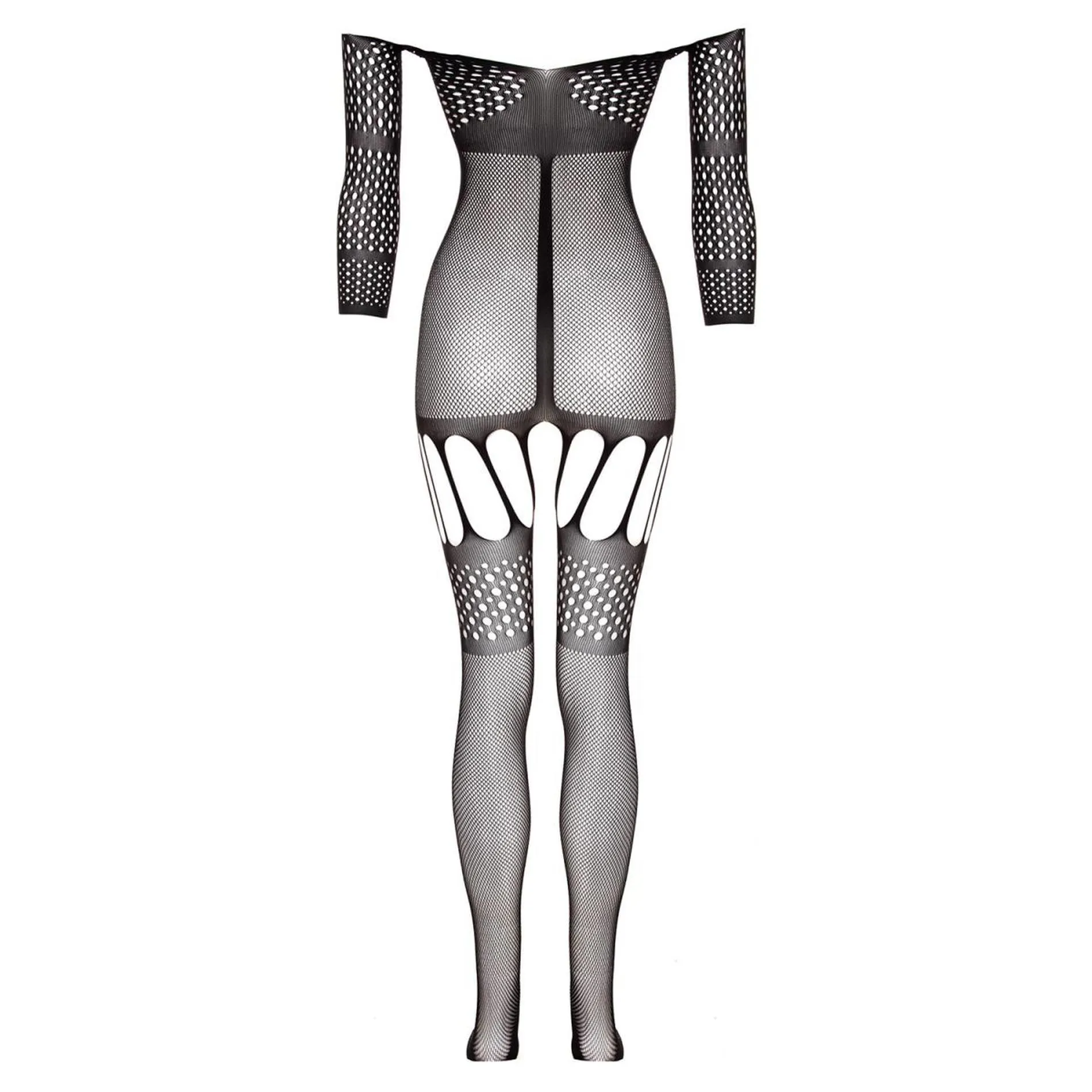 Christine Stunning Suspender-bodystocking Rosa - Bodystocking, XS/XL