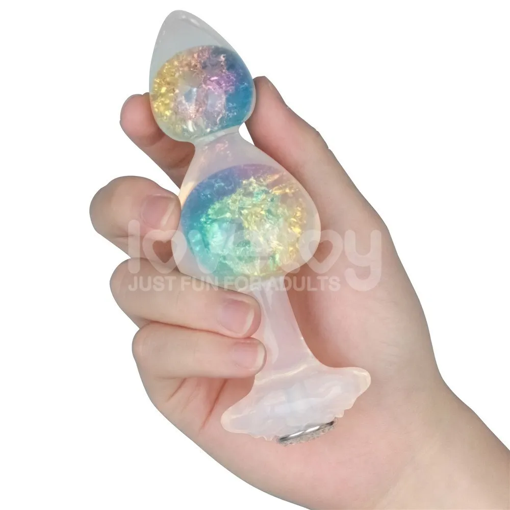 Lovetoy Gemoria - Korek analny, Przezroczysty, 15 cm