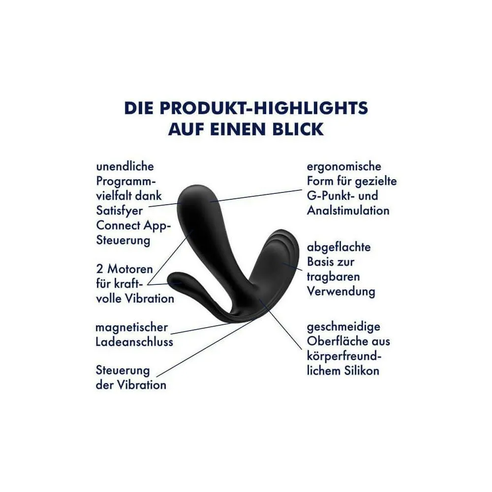 Satisfyer Top Secret + - Wibrator, Czarny, 11 cm