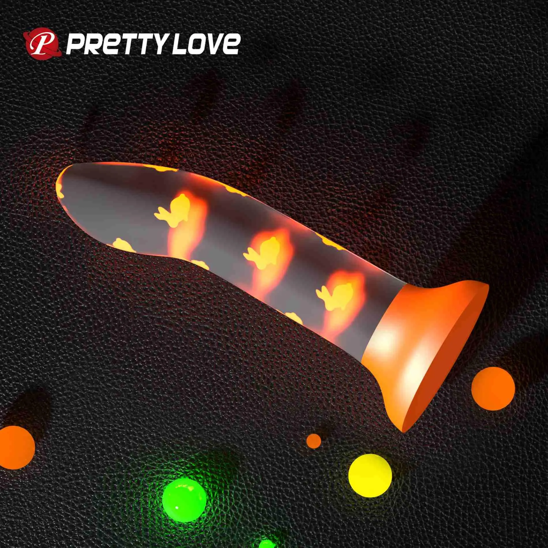 Фаллоимитатор Pretty Love Magical Nightfall, 17 см (оранжевый)