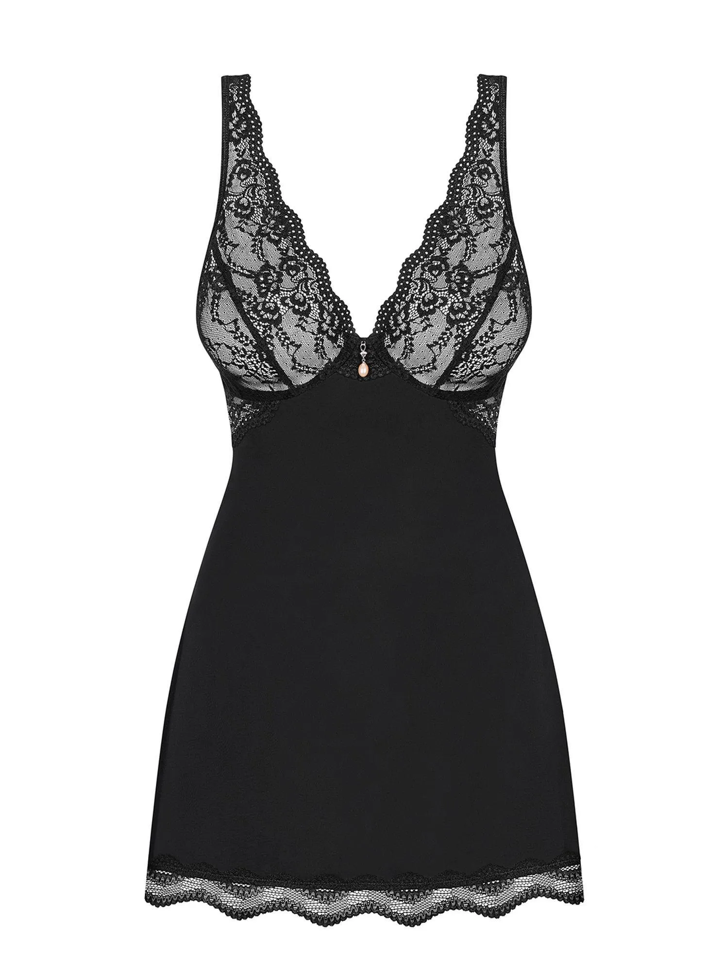 Комплект білизни Obsessive Luvae, XS/S (чорний)