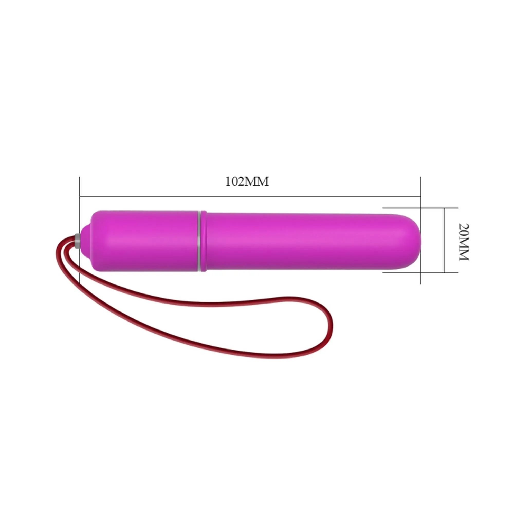 BAILE Magic X20 - Mini-wibrator, Fioletowy, 10.2 cm