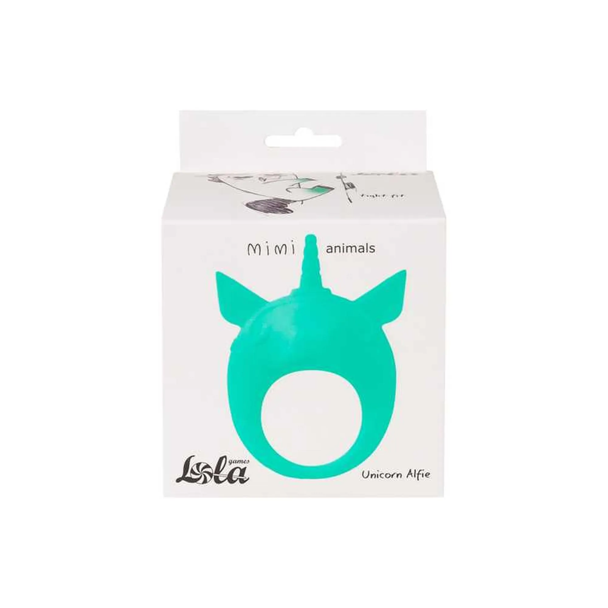 Ерекційне кільце Lola Games MiMi Animals Unicorn Alfie 8.5 см (зелений)