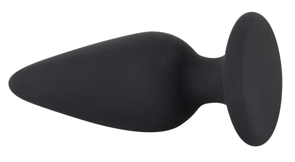 Анальна пробка Orion Black Velvets Heavy Plug Medium, 8,9 см (чорний)