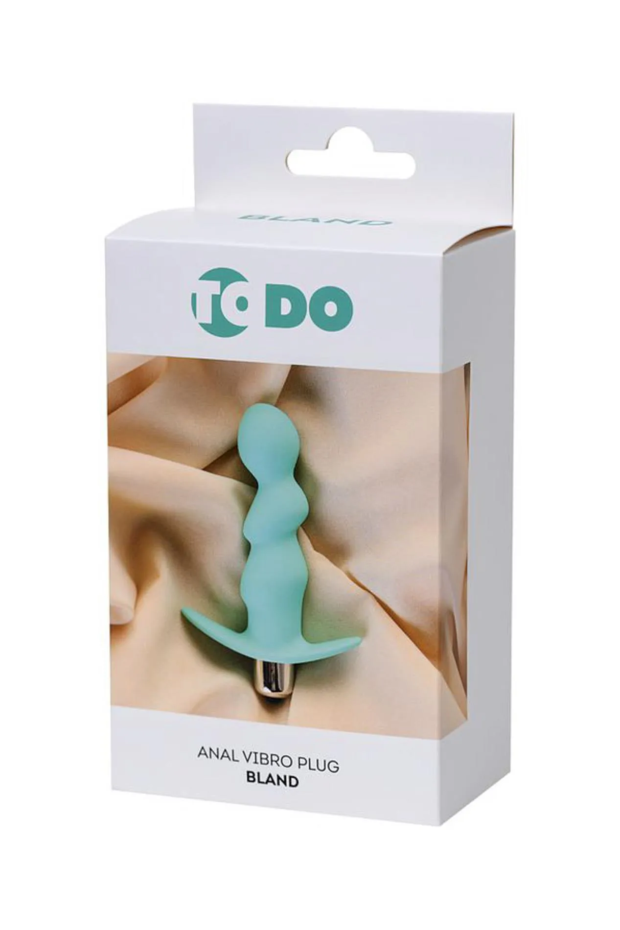 Анальна пробка ToDo Anal Vibro Plug Bland, 12 см (бірюзовий)
