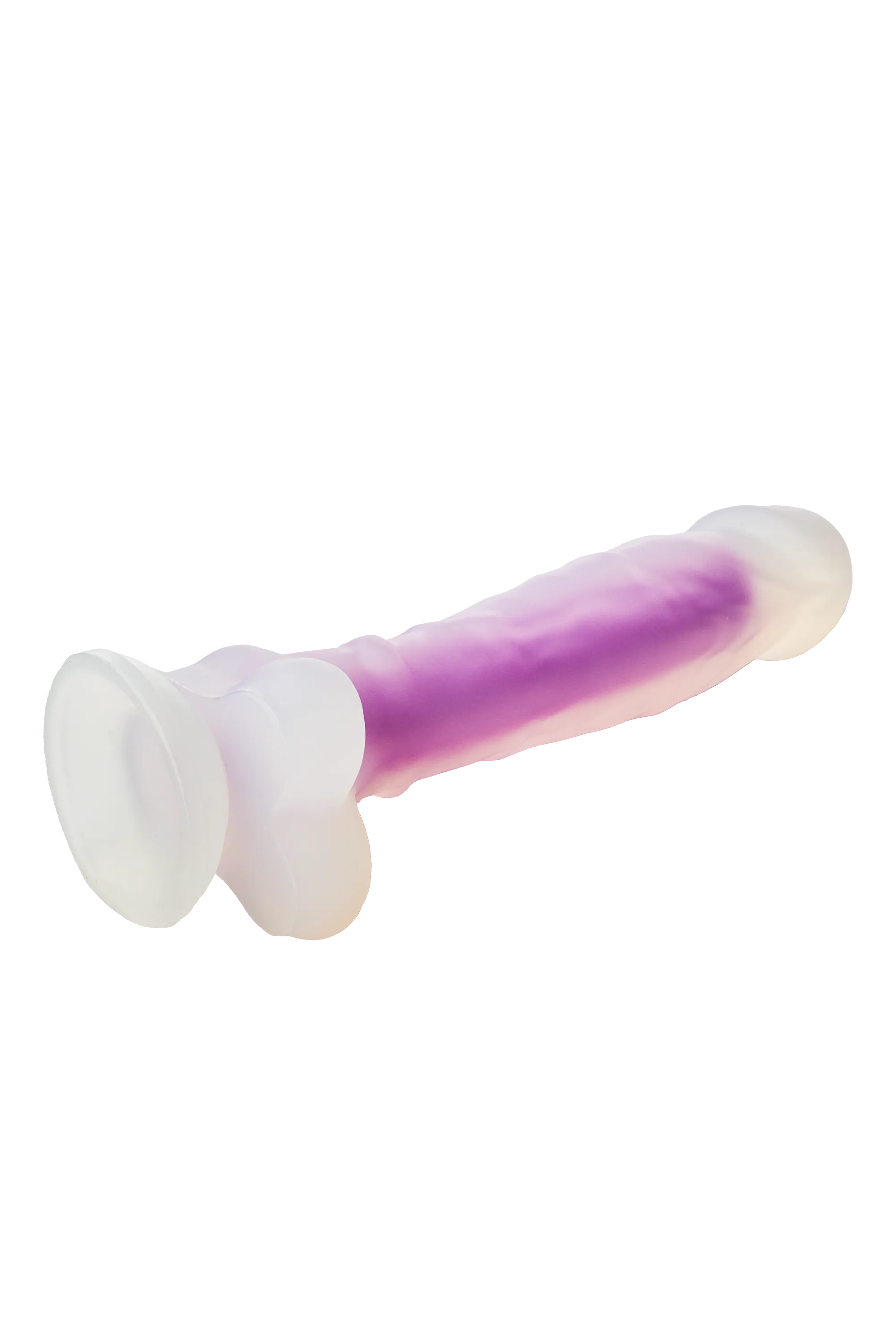 Radiant - Neonowe dildo, Niebieski, 19 cm