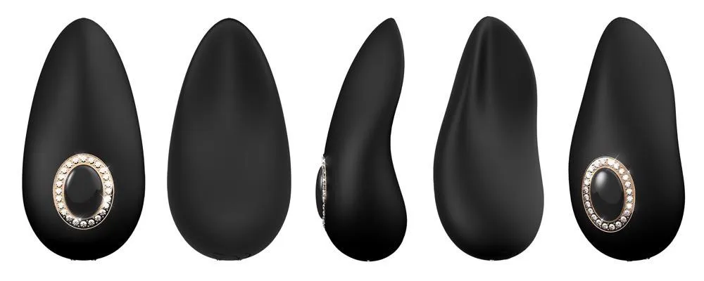 Cleopatra Clitoral Vibrator - Wibrator łechtaczkowy, Czarny, 9, 5 cm