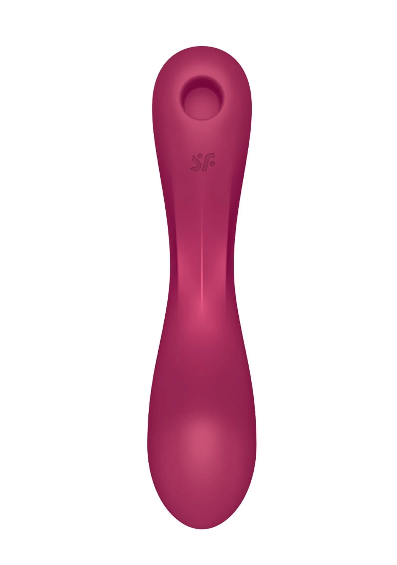 Вакуумный стимулятор клитора с вибрацией Satisfyer Curvy Trinity 1 (бордовый)