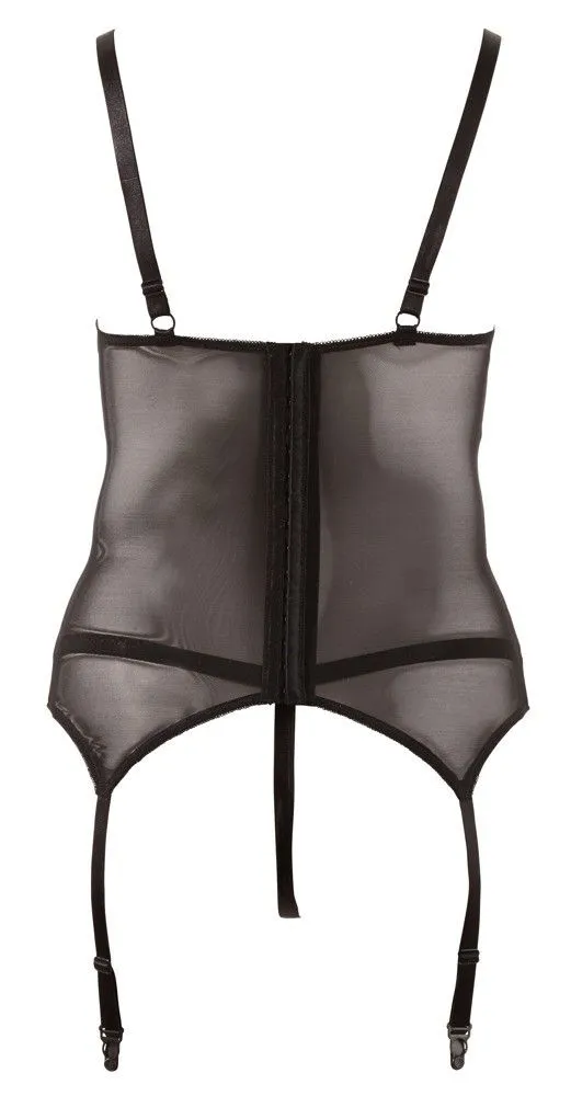 Cottelli COSTUMES Cottelli Collection Lingerie - Gorset z podwiązkami do pończoch, XXXXL