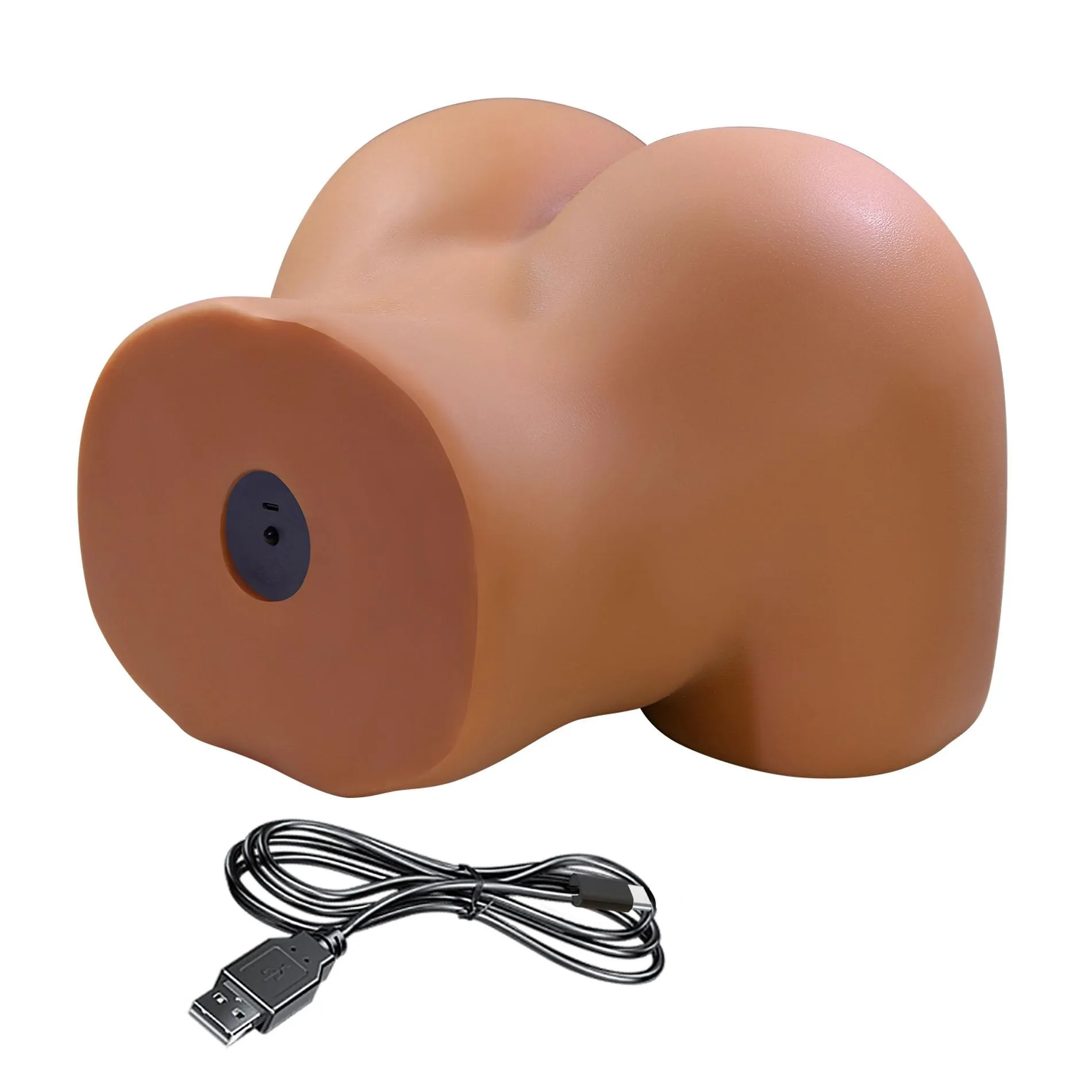 Crazy Bull Wendy Vagina & Anal - Masturbator realistyczny z wibracjami, Brązowy, 34 cm