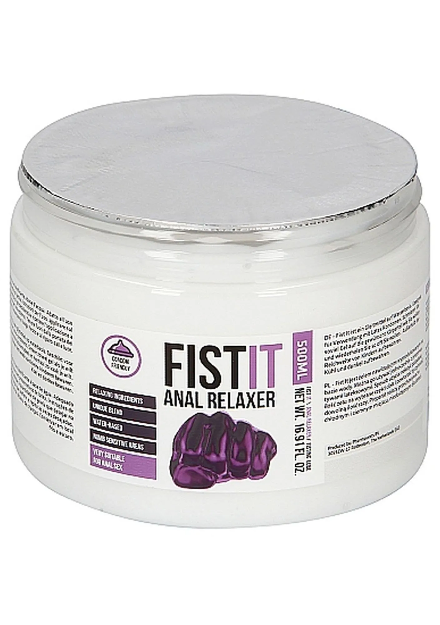 Fist It Fist It Water-Based - Lubrykant na bazie wody, Bezzapachowy, 500 ml