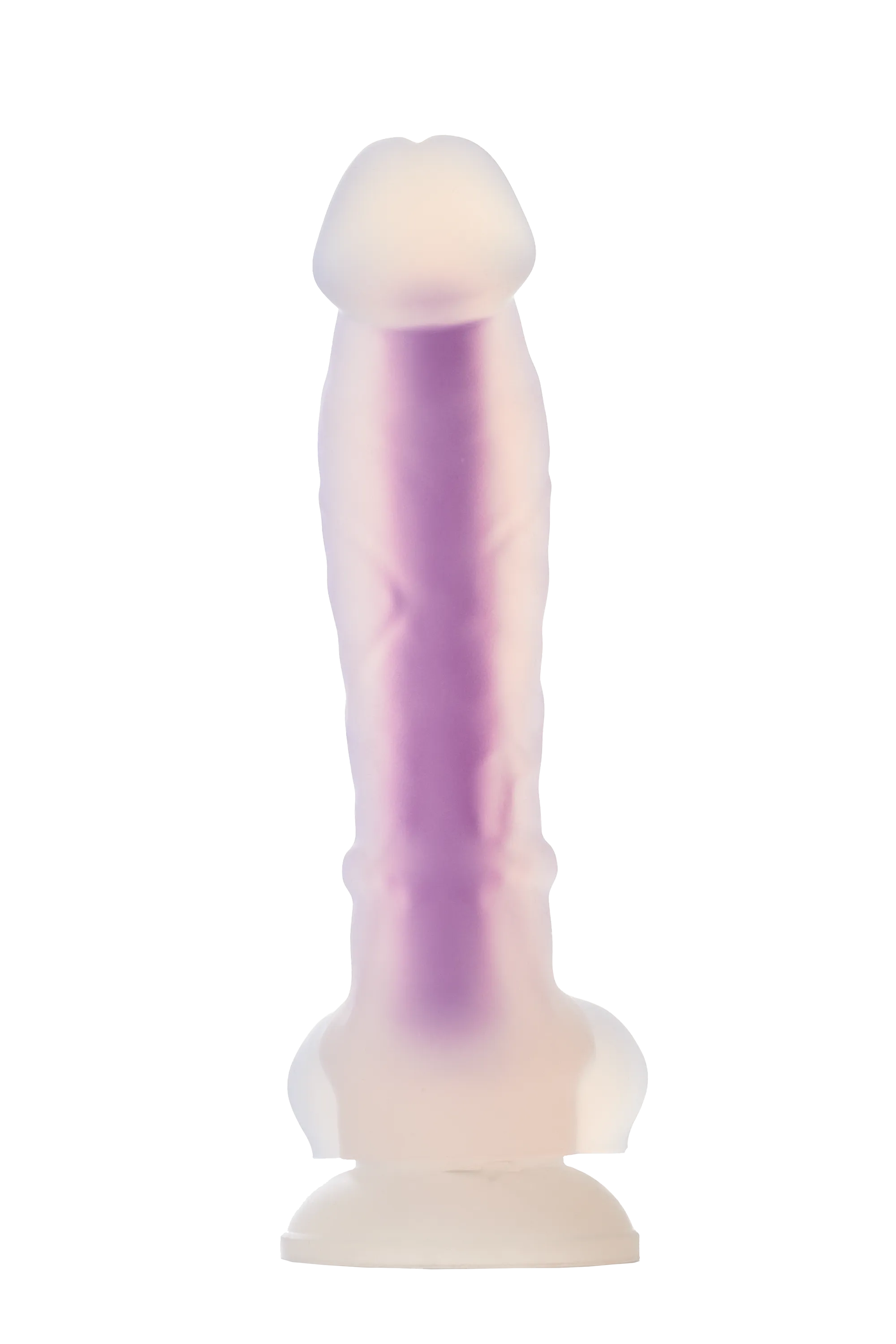 Radiant - Neonowe dildo, Niebieski, 19 cm