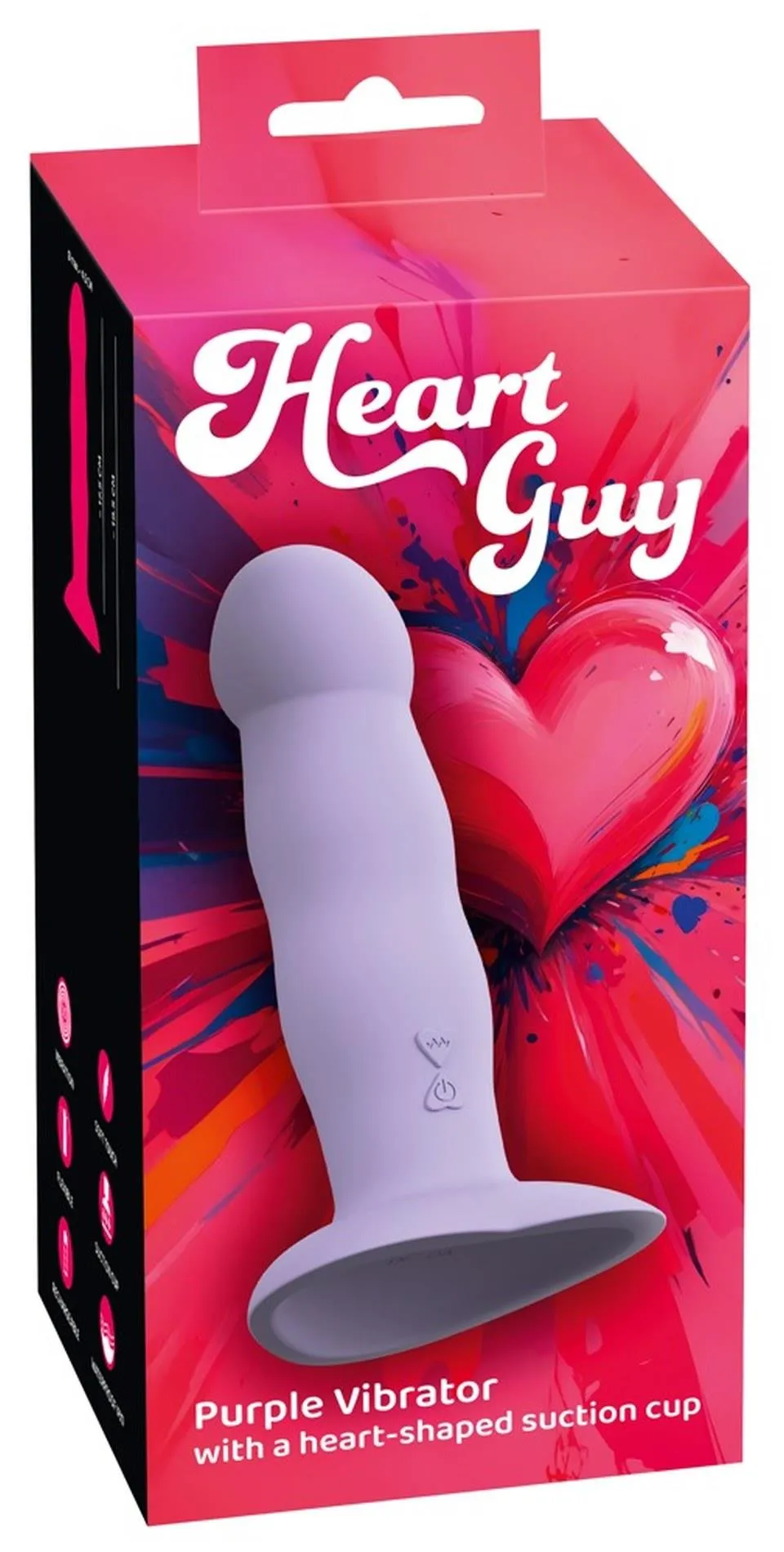 Вибратор You2Toys Heart Guy Purple, 19,5 см (фиолетовый)
