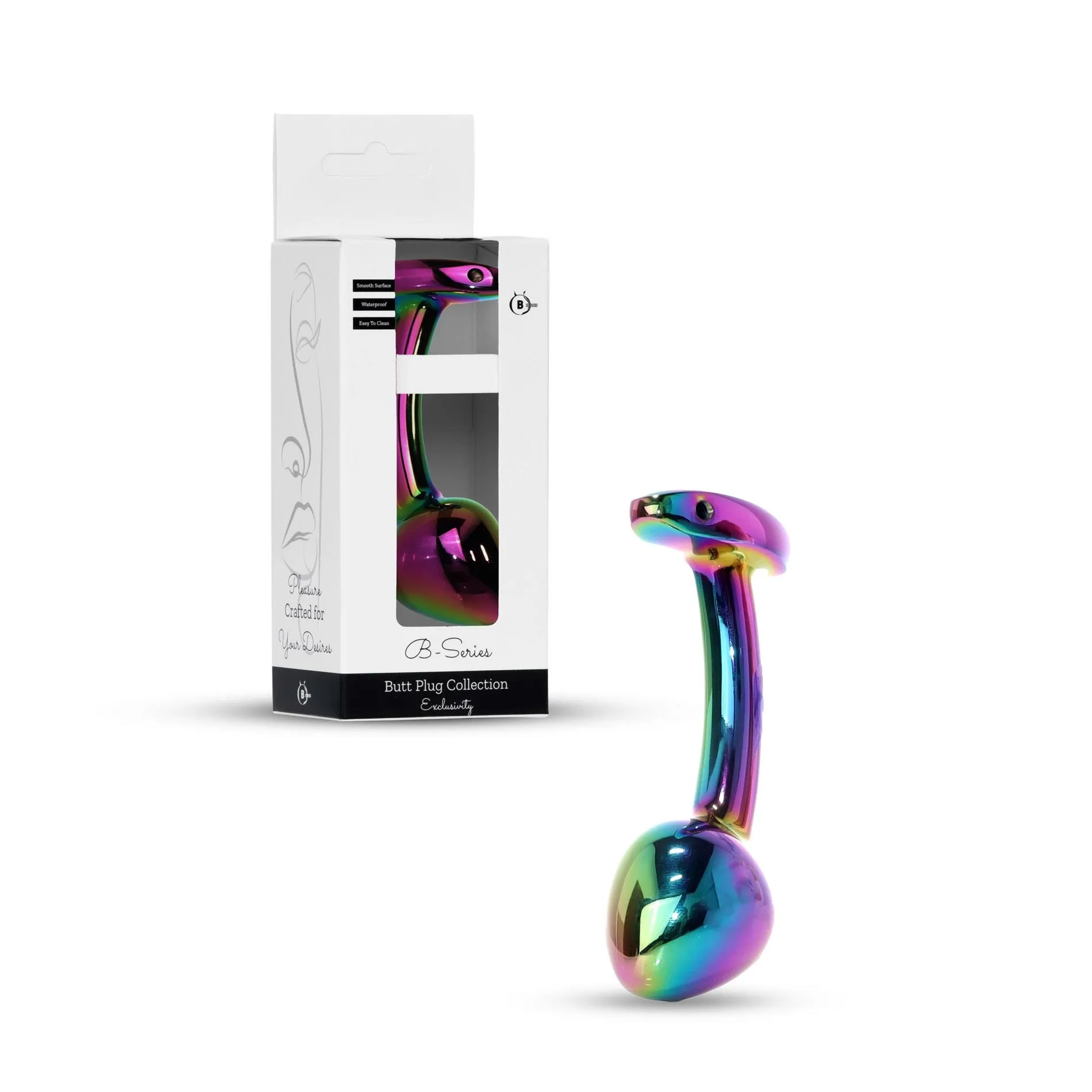 Анальна пробка B - Series HeavyFun Jewellery Plug S, 7.5 см (мульті)