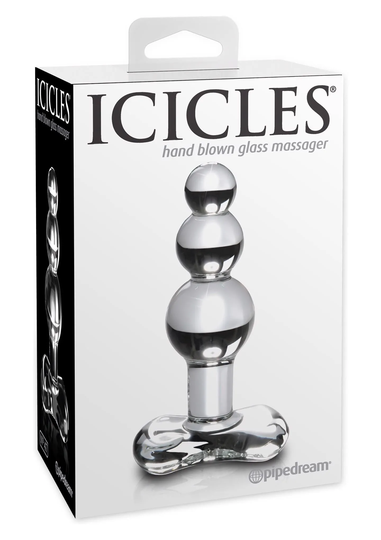 Анальна пробка Pipedream Icicles No 47 Clear, 9,5 см (прозорий)