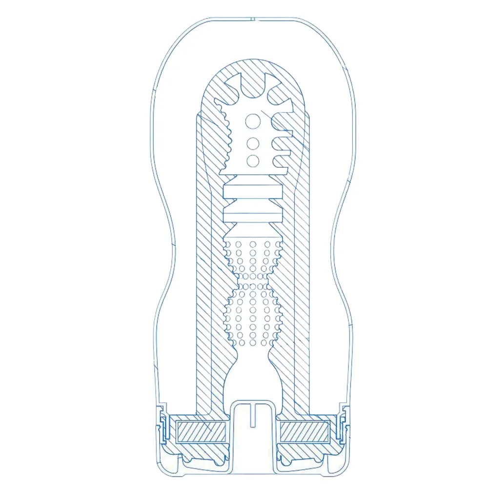 Tenga Original Vacuum Cup Cool Edition - Masturbator, Przezroczysty, 18 cm