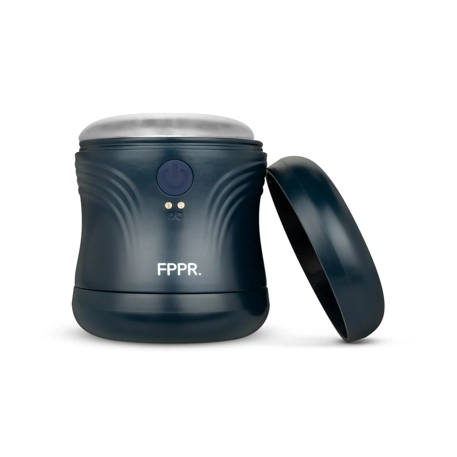 FPPR. 2 Sided Vibrating Masturbator - Masturbator, Niebieski, 10 cm